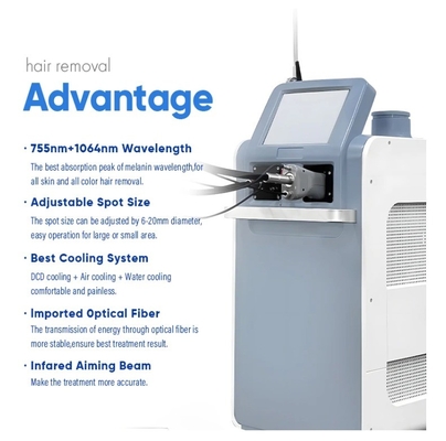 Máy loại bỏ lông laser Alexandrite 755nm