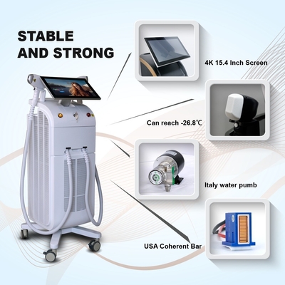 808 Diode Laser Hair Removal Machine chuyên nghiệp phong cách cố định với máy nén làm mát