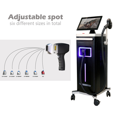 1800W KM tay cầm công suất cao với 6 kích thước điểm có thể đổi để loại bỏ lông vĩnh viễn