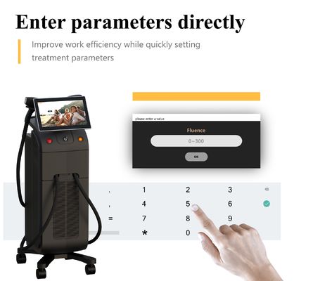 Thiết bị triệt lông bằng laser diode công thái học cung cấp năng lượng đầu ra ổn định và kích thước điểm đồng đều cho kết quả hiệu quả