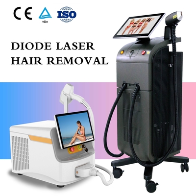 4cm2 Máy loại bỏ lông bằng laser cố định Trio Diode 755nm 808nm 1064nm Wavelengths