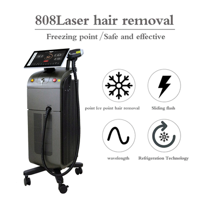 4cm2 Máy loại bỏ lông bằng laser cố định Trio Diode 755nm 808nm 1064nm Wavelengths