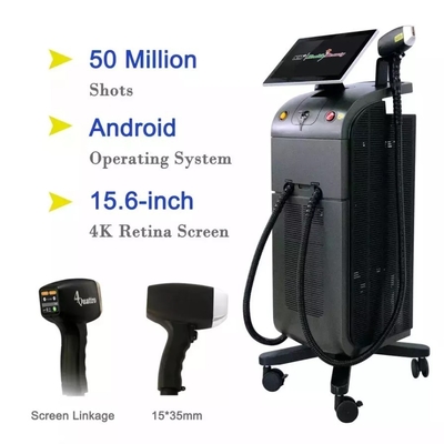 Đào tạo chi tiết 15 inch 4 bước sóng Diode Laser loại bỏ lông với màn hình cảm ứng