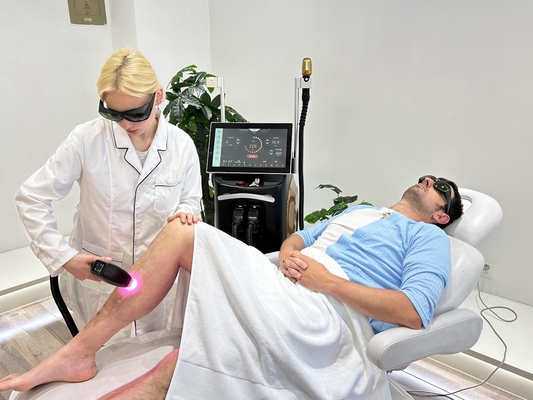 Q-Switch NO 50% giảm giá Weifang KM 755 1064 808nm Trio Wavelength Ice Laser Hair Removal Machine