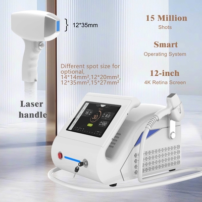Máy loại bỏ lông bằng laser diode vĩnh viễn Sử dụng tại nhà 12 * 12mm 12 * 20mm 15 * 27mm Tùy chọn