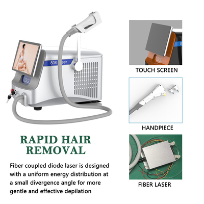 Máy loại bỏ lông laser sợi nhẹ Hệ thống loại bỏ lông vĩnh viễn di động