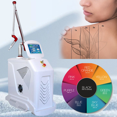 4 bước sóng Nd YAG Q Switch Laser Machine Xóa hình xăm