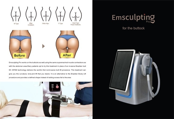 Máy kích thích cơ bắp điện từ Không xâm lấn RF Máy làm đẹp Slim 5000W Để giảm cân