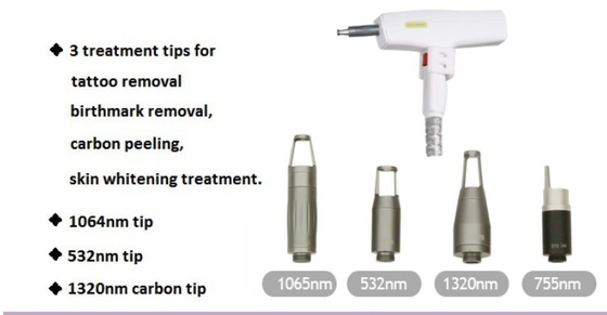 Q Switch Nd YAG Laser Removal Machine 1064nm 532nm 1320nm 2 năm bảo hành