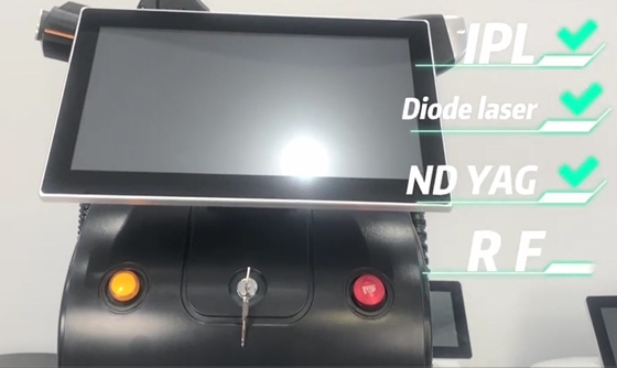 4 trong 1 Máy làm đẹp đa chức năng Máy loại bỏ hình xăm bằng laser ba bước sóng