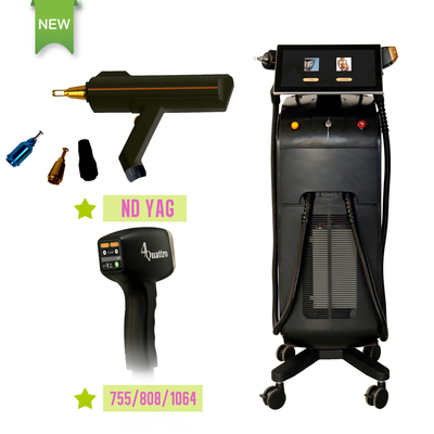 Máy làm đẹp đa chức năng tùy chỉnh 808nm Q chuyển đổi laser Nd YAG để làm sáng da