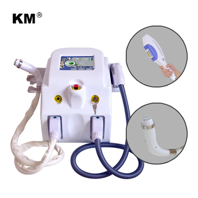 Máy cắt bỏ lông IPL mang theo Máy làm trẻ da RF Máy cắt bỏ hình xăm bằng laser ND YAG