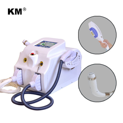 Máy cắt bỏ lông IPL mang theo Máy làm trẻ da RF Máy cắt bỏ hình xăm bằng laser ND YAG