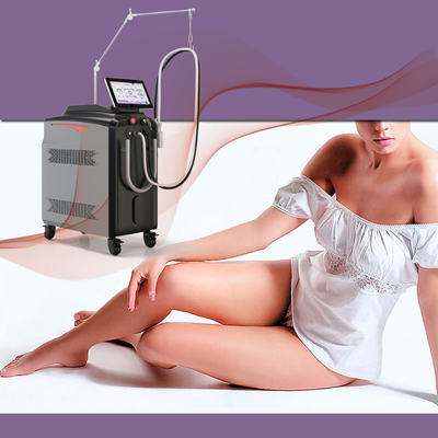 Long Pulse 2 In1 Alexandrite 1064nm ND YAG Nitrogen Cooling Fiber Conducted Laser Máy cắt bỏ lông vĩnh viễn