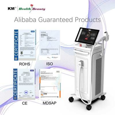 AI Hệ thống KM mới 300-2400W 755nm 808nm 1064nm Ice Titanium Diode Laser Máy cắt tóc