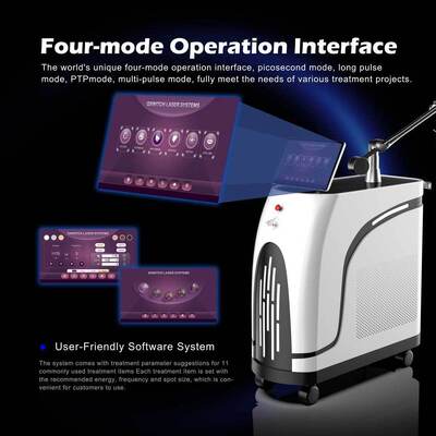 750ps Picosecond 1064nm 755nm 532nm Q Chuyển Nd Yag Laser Xóa hình xăm Máy laser Picosecond Giá máy laser Picosecond